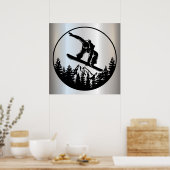 SnowboardPoster Poster (Keuken)