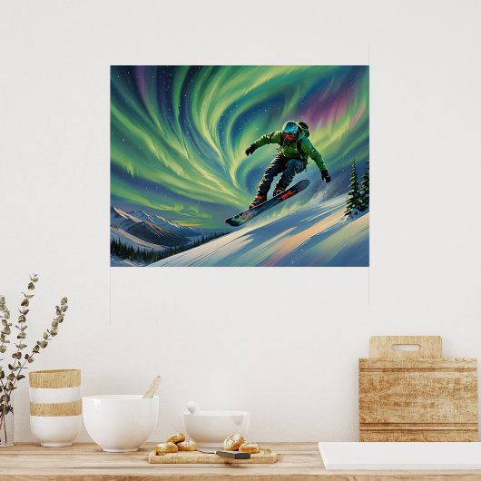 SnowboardPoster Poster (Keuken)