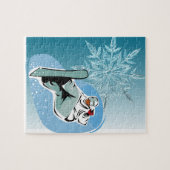 Snowboardpuzzel met cadeaudoos legpuzzel (Horizontaal)