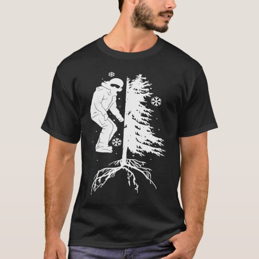 Snowboardrand van puntsboom t-shirt (Voorkant)