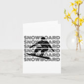 Snowboards Mannen Snowboarder Snowboard Kaart (Gele Bloem)