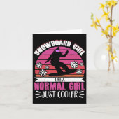 Snowboardschaar als een nowmal Girl Jus Kaart (Gele Bloem)