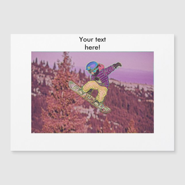 Snowboardschilderij (Voorkant)