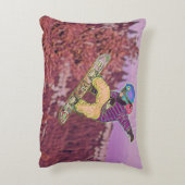 Snowboardschilderij Accent Kussen (Achterkant (Verticaal))