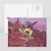 Snowboardschilderij Briefkaart (Voorkant / Achterkant)