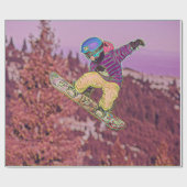 Snowboardschilderij Cadeaupapier (Vlak)