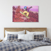 Snowboardschilderij Canvas Afdruk (Insitu (Slaapkamer))
