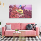 Snowboardschilderij Canvas Afdruk (Insitu (Woonkamer))