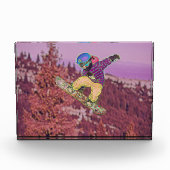Snowboardschilderij Fotoblokken (Voorkant)