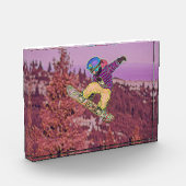 Snowboardschilderij Fotoblokken (Links)