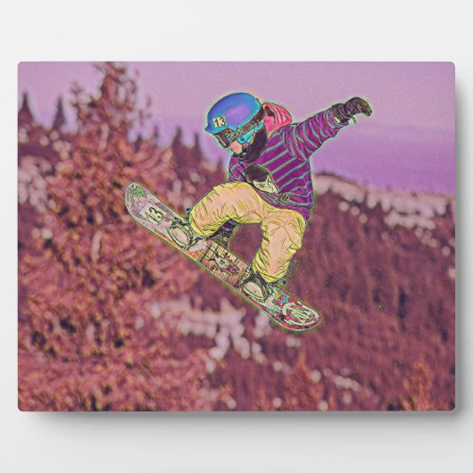 Snowboardschilderij Fotoplaat (Voorkant)