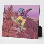 Snowboardschilderij Fotoplaat (Zijkant)