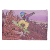 Snowboardschilderij Kussensloop (Achterkant)