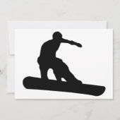 snowboardsilhouet kaart (Voorkant)
