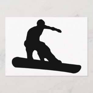snowboardsilhouet kaart