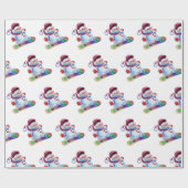 Snowboardsneksteen Cadeaupapier (Vlak)