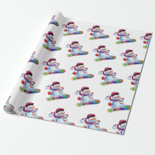 Snowboardsneksteen Cadeaupapier