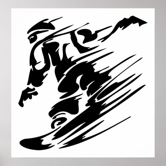 Snowboardsport Poster (Voorkant)