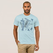 Snowboardstijlen T-shirt (Voorkant volledig)