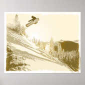 SnowboardSunset Poster (Voorkant)