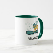 Snowboardtablet Kat AANPASSEN IT Mok (Voorkant rechts)