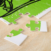 Snowboardtypografie: achtergrond van extreem Kind. Legpuzzel (Zijkant)