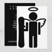 snowboargel kaart (Voorkant / Achterkant)