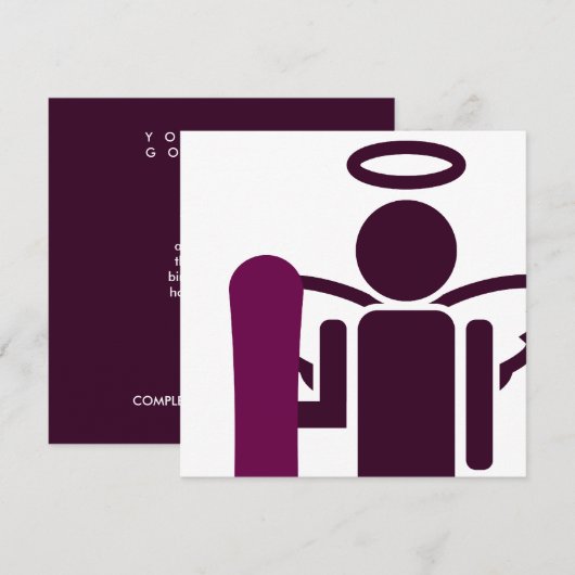 snowboargel kaart (Voorkant / Achterkant)