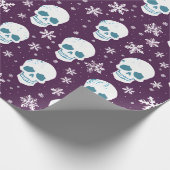 Snowbones: Een skeletachtige winter wonderland wra Cadeaupapier (Hoek)