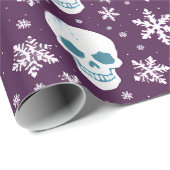 Snowbones: Een skeletachtige winter wonderland wra Cadeaupapier (Rol Hoek)