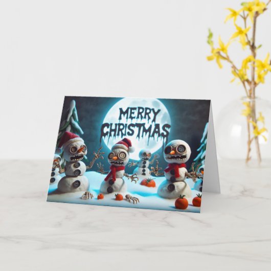 Snowbones Groeten Kaart (Gele Bloem)