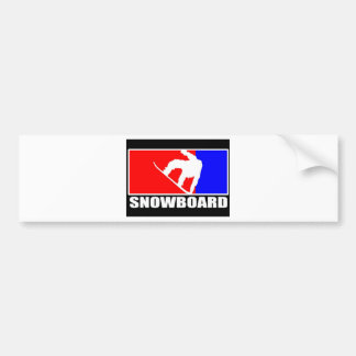 snowbord bumpersticker