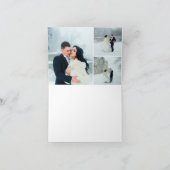 Snowbound | Gepersonaliseerd huwelijk Dank u Bedankkaart (Binnen)