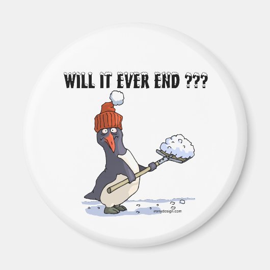 Snowbound Penguin Magneet (Voorkant)