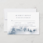 Snowbound | RSVP-kaart voor maankeuze RSVP Kaartje (Voorkant)