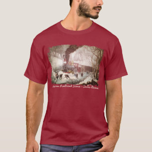 Snowbound Train Mannen TShirt