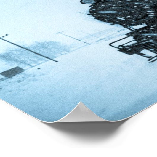 Snowbound Train Poster (Hoek)