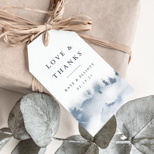 Snowbound Wedding Dank je wel Cadeaulabel