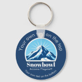 Snowbowl Arizona Flagstaff ski resort gift  Sleutelhanger (Achterkant)