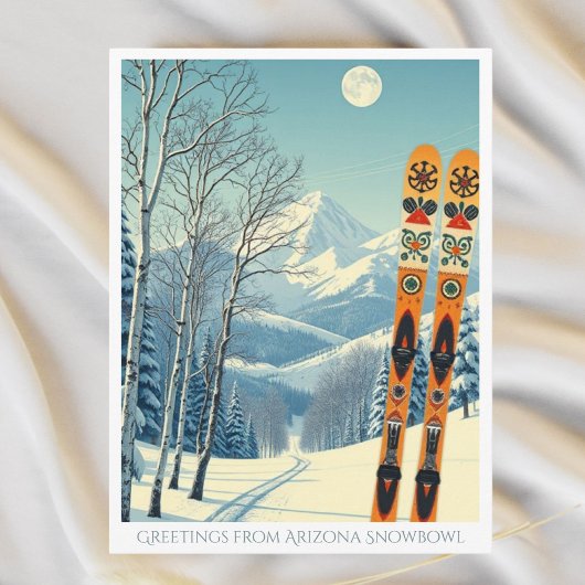 Snowbowl Arizona Flagstaff skigebied Briefkaart