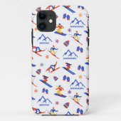 Snowbowl Arizona Mountain Ski Snowboard patroon Case-Mate iPhone Case (Achterkant)