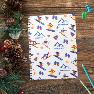 Snowbowl Arizona Mountain Ski Snowboard patroon Notitieboek