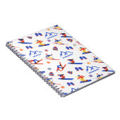 Snowbowl Arizona Mountain Ski Snowboard patroon Notitieboek (Rechterzijde)