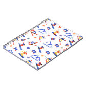 Snowbowl Arizona Mountain Ski Snowboard patroon Notitieboek (Linkerzijde)