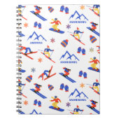 Snowbowl Arizona Mountain Ski Snowboard patroon Notitieboek (Voorkant)