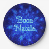 Snowburst - Buon Natale Papieren Bordje (Voorkant)