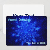 Snowburst Feestdagenkaart (Voorkant / Achterkant)