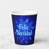 Snowburst - Feliz Navidad Papieren Bekers (Voorkant)