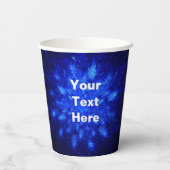 Snowburst - Feliz Navidad Papieren Bekers (Achterkant)