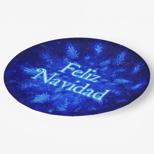 Snowburst - Feliz Navidad Papieren Bordje (Gekanteld)